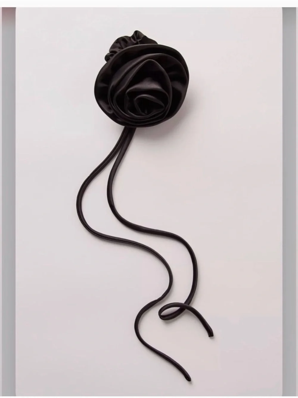Free People Black Rose Scrunchie